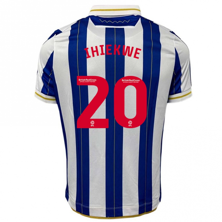 Hombre Fútbol Camiseta Michael Ihiekwe #20 Azul Blanco 1ª Equipación 2023/24 México