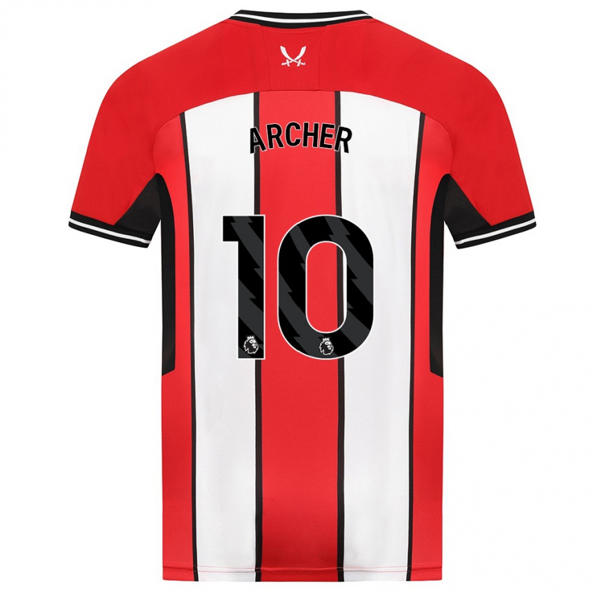 Hombre Fútbol Camiseta Cameron Archer #10 Rojo 1ª Equipación 2023/24 México