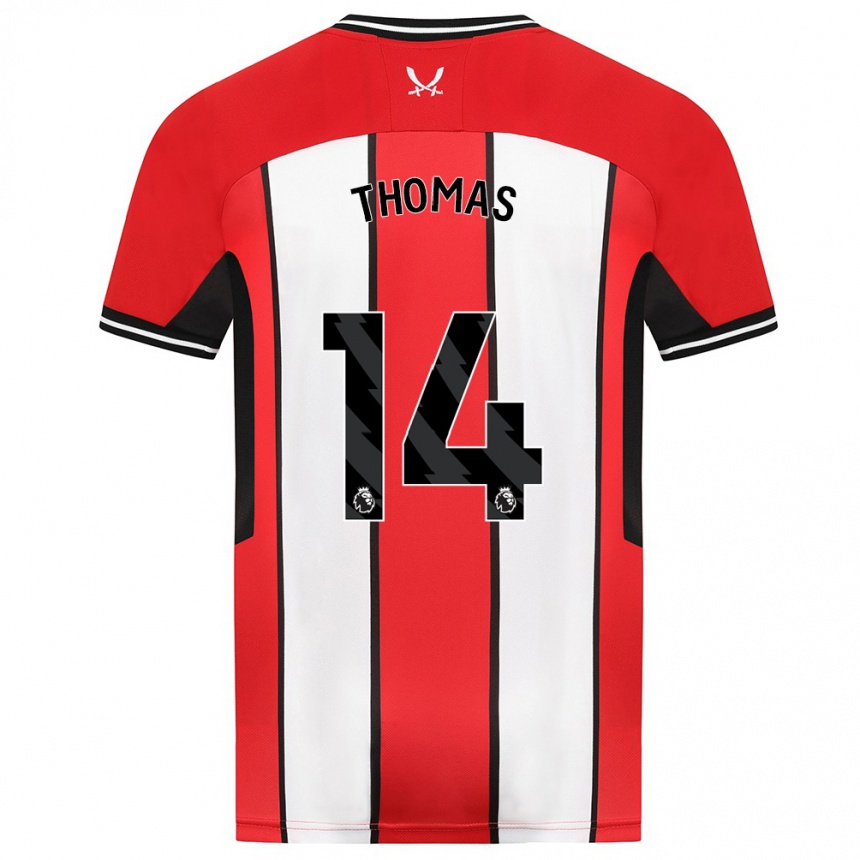 Hombre Fútbol Camiseta Luke Thomas #14 Rojo 1ª Equipación 2023/24 México