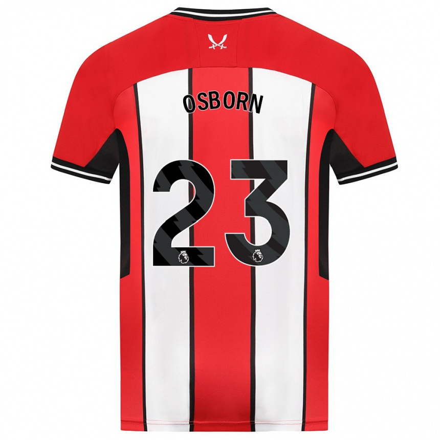 Hombre Fútbol Camiseta Ben Osborn #23 Rojo 1ª Equipación 2023/24 México