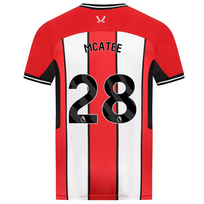 Hombre Fútbol Camiseta James Mcatee #28 Rojo 1ª Equipación 2023/24 México