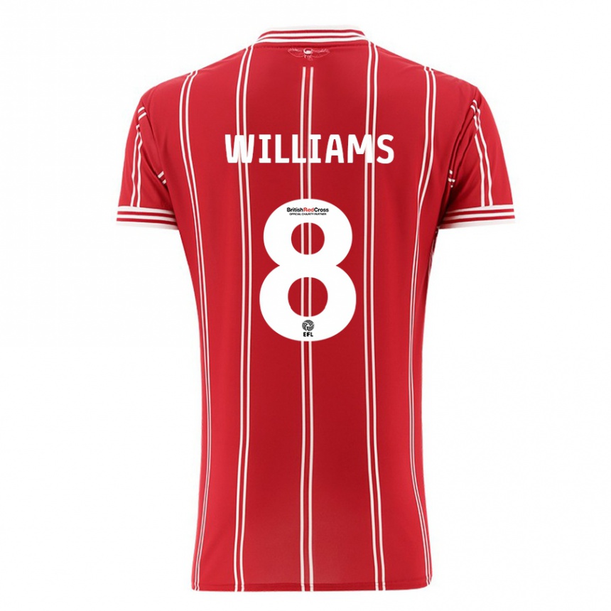 Hombre Fútbol Camiseta Joe Williams #8 Rojo 1ª Equipación 2023/24 México