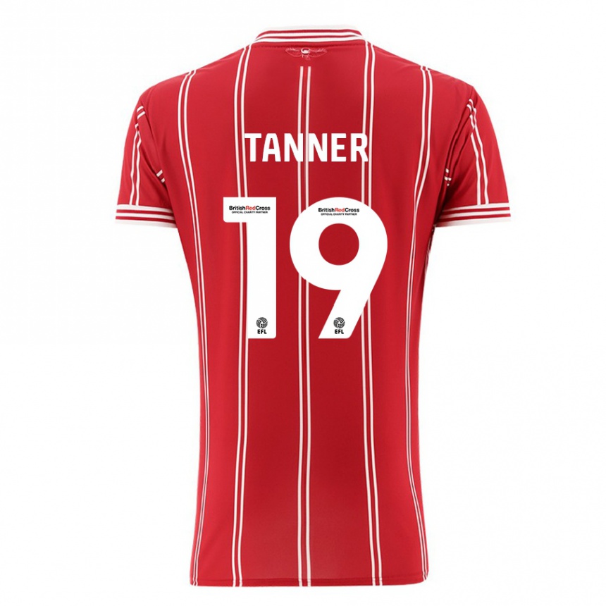 Hombre Fútbol Camiseta George Tanner #19 Rojo 1ª Equipación 2023/24 México