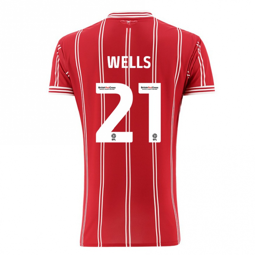 Hombre Fútbol Camiseta Nahki Wells #21 Rojo 1ª Equipación 2023/24 México