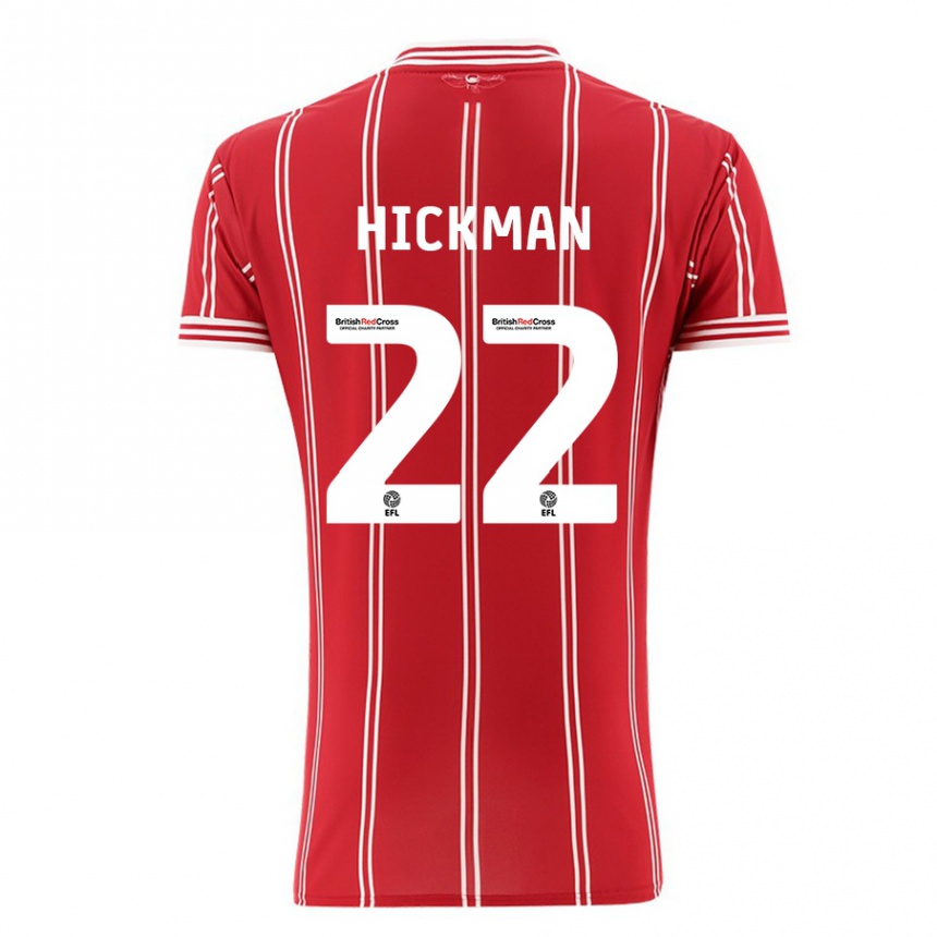 Hombre Fútbol Camiseta Taylor Gardner-Hickman #22 Rojo 1ª Equipación 2023/24 México