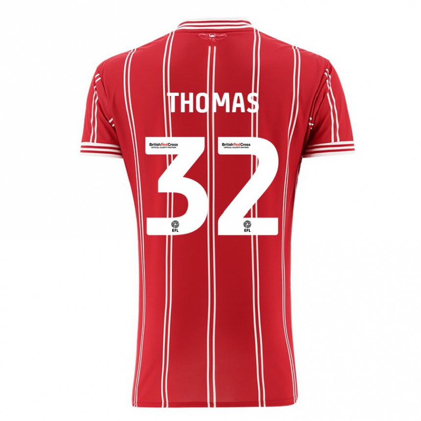 Hombre Fútbol Camiseta Lewis Thomas #32 Rojo 1ª Equipación 2023/24 México
