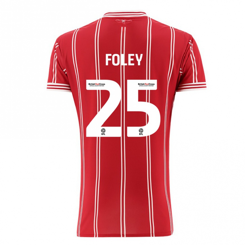 Hombre Fútbol Camiseta Erin Foley #25 Rojo 1ª Equipación 2023/24 México