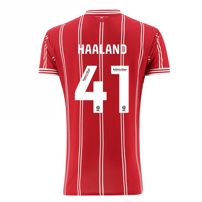 Hombre Fútbol Camiseta Benedicte Haaland #41 Rojo 1ª Equipación 2023/24 México