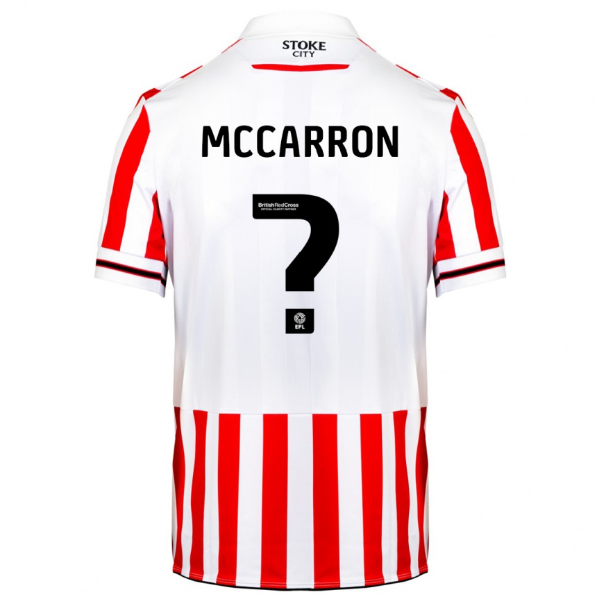 Hombre Fútbol Camiseta Liam Mccarron #0 Rojo Blanco 1ª Equipación 2023/24 México