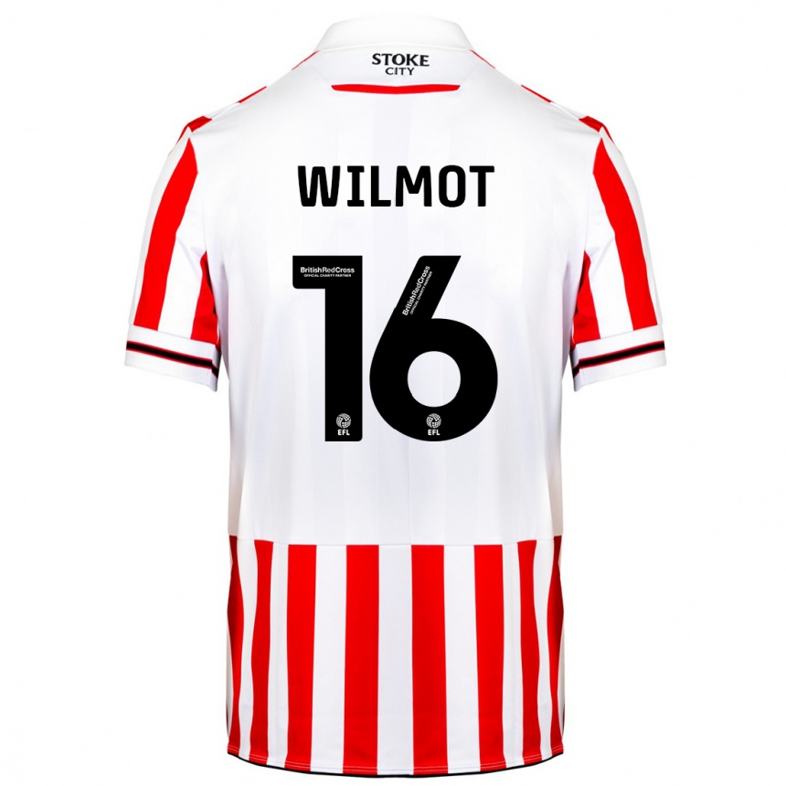 Hombre Fútbol Camiseta Ben Wilmot #16 Rojo Blanco 1ª Equipación 2023/24 México