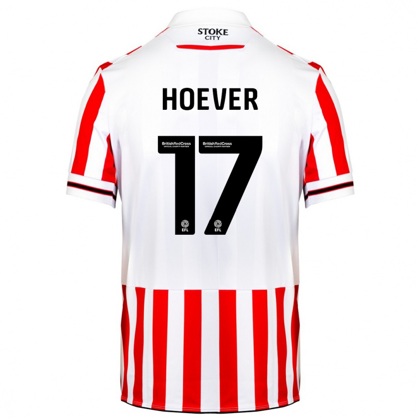 Hombre Fútbol Camiseta Ki-Jana Hoever #17 Rojo Blanco 1ª Equipación 2023/24 México