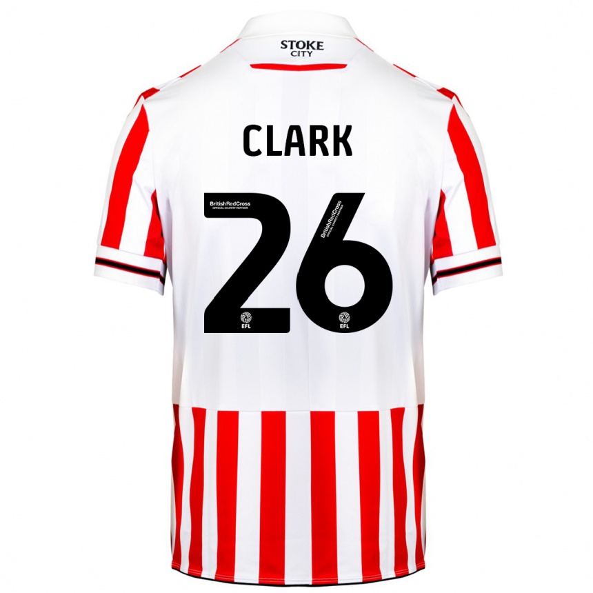 Hombre Fútbol Camiseta Ciaran Clark #26 Rojo Blanco 1ª Equipación 2023/24 México