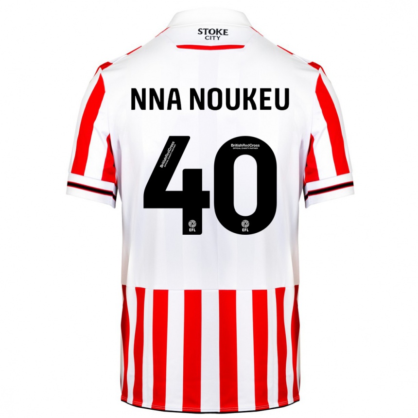 Hombre Fútbol Camiseta Blondy Nna Noukeu #40 Rojo Blanco 1ª Equipación 2023/24 México