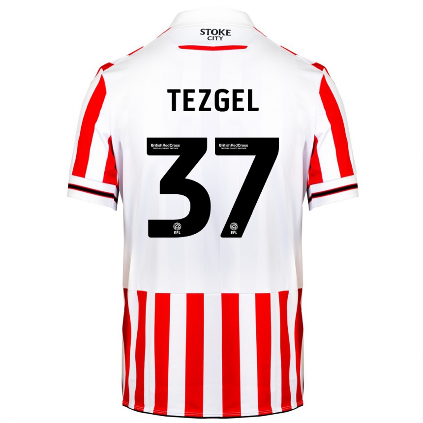 Hombre Fútbol Camiseta Emre Tezgel #37 Rojo Blanco 1ª Equipación 2023/24 México