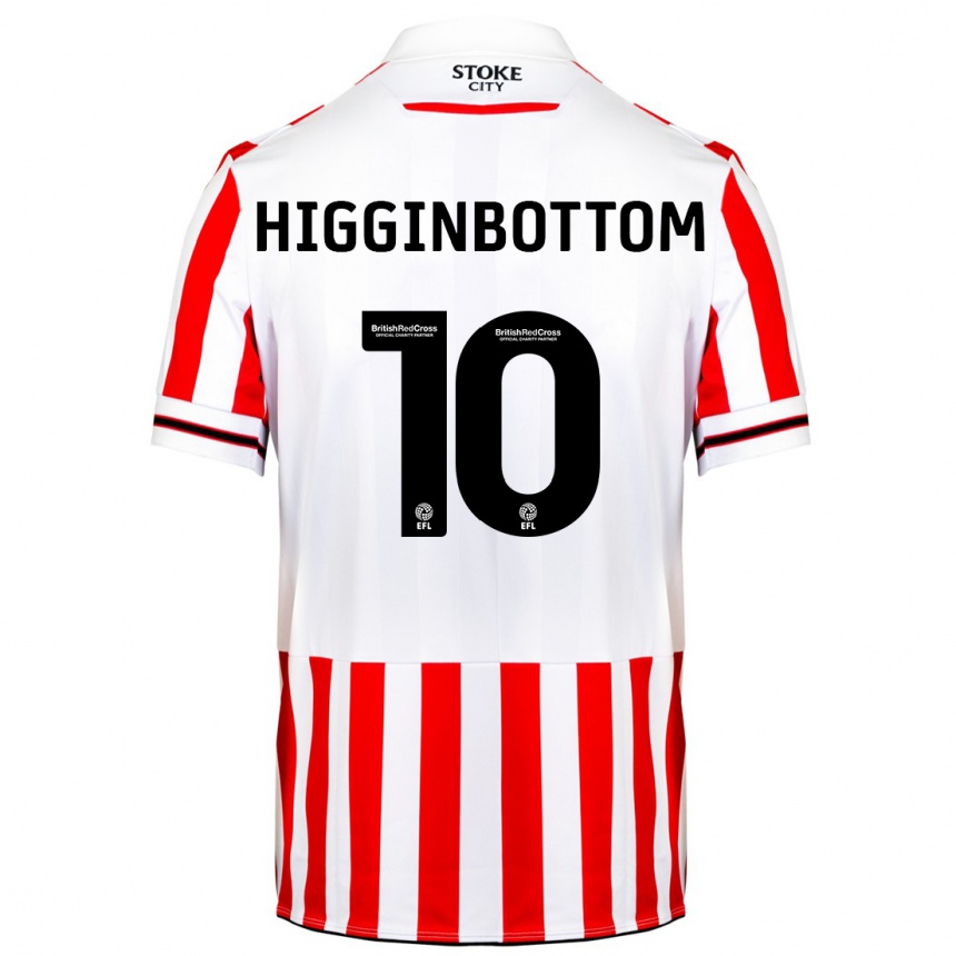 Hombre Fútbol Camiseta Alice Higginbottom #10 Rojo Blanco 1ª Equipación 2023/24 México