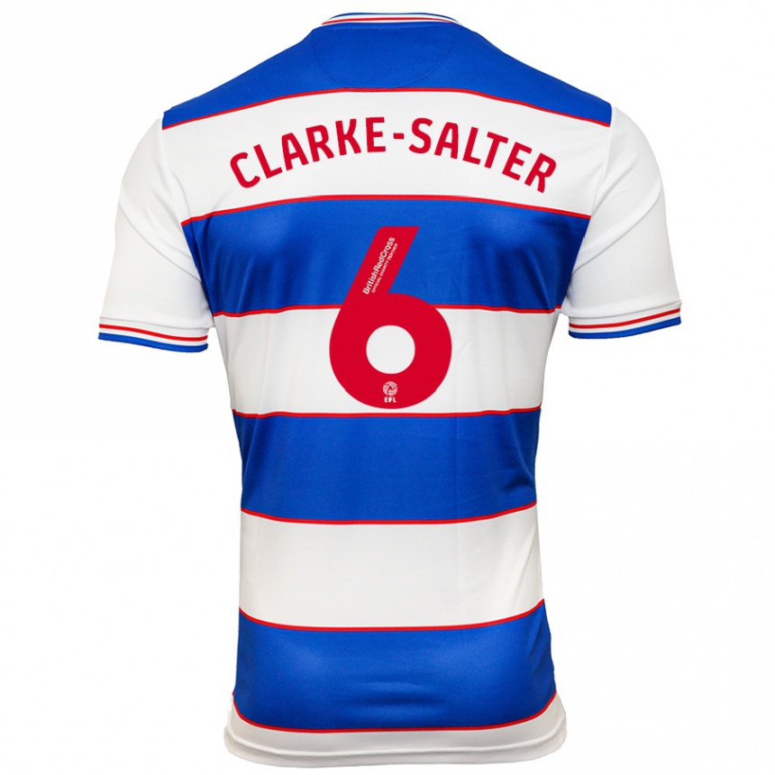 Hombre Fútbol Camiseta Jake Clarke-Salter #6 Blanco Azul 1ª Equipación 2023/24 México