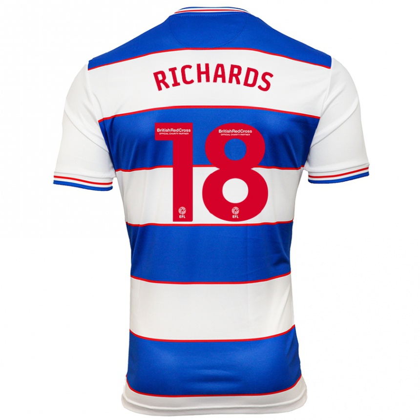 Hombre Fútbol Camiseta Taylor Richards #18 Blanco Azul 1ª Equipación 2023/24 México