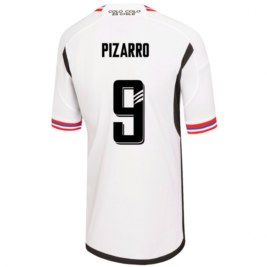 Hombre Fútbol Camiseta Damián Pizarro #9 Blanco 1ª Equipación 2023/24 México