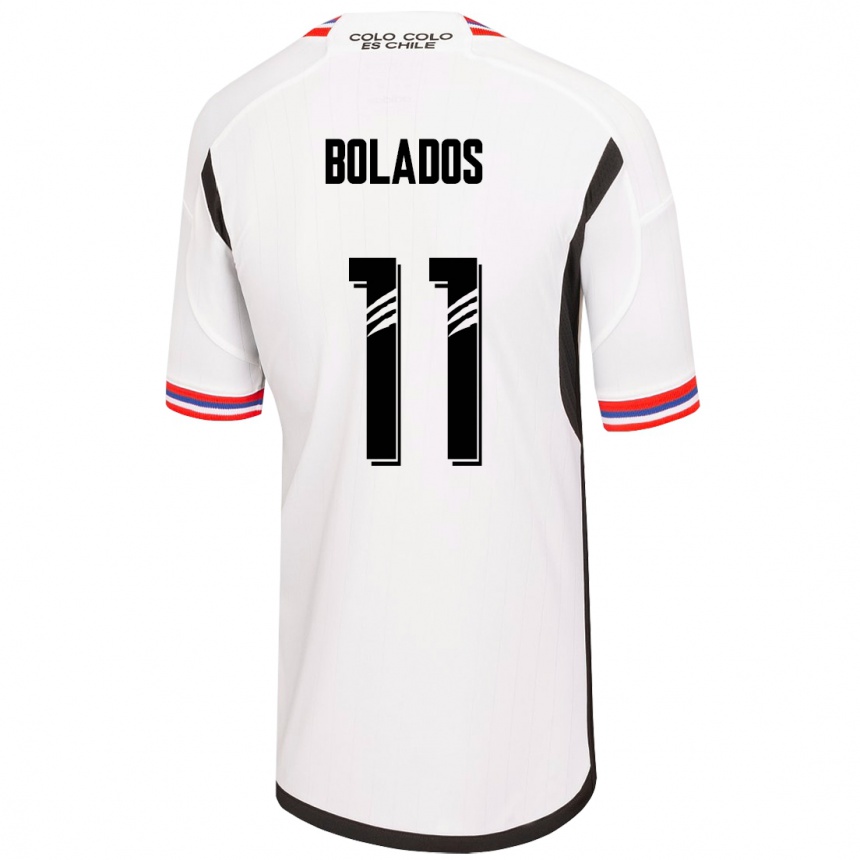 Hombre Fútbol Camiseta Marcos Bolados #11 Blanco 1ª Equipación 2023/24 México