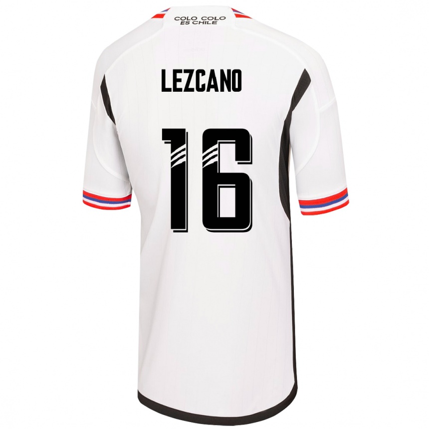 Hombre Fútbol Camiseta Darío Lezcano #16 Blanco 1ª Equipación 2023/24 México