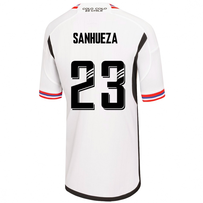 Hombre Fútbol Camiseta Nicol Sanhueza #23 Blanco 1ª Equipación 2023/24 México