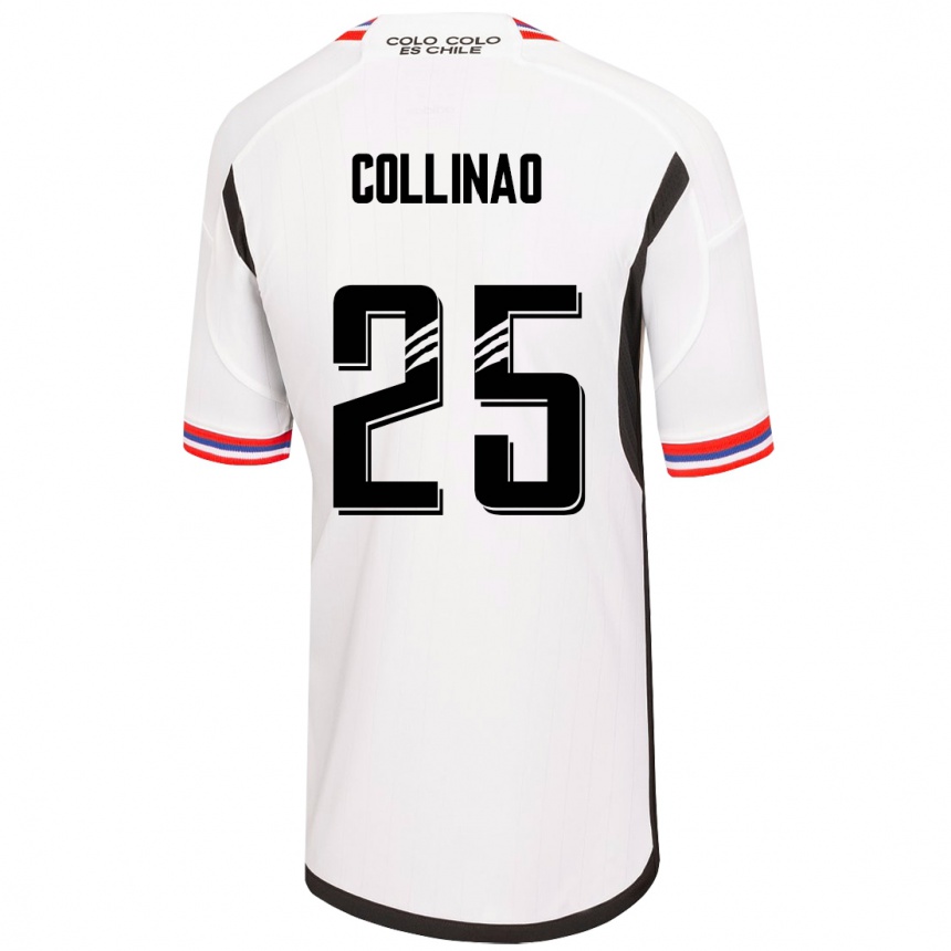 Hombre Fútbol Camiseta Margarita Collinao #25 Blanco 1ª Equipación 2023/24 México