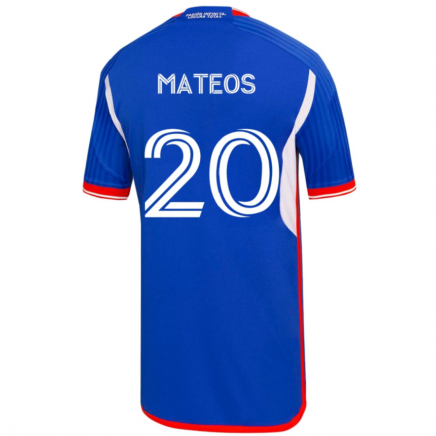 Hombre Fútbol Camiseta Federico Mateos #20 Azul 1ª Equipación 2023/24 México