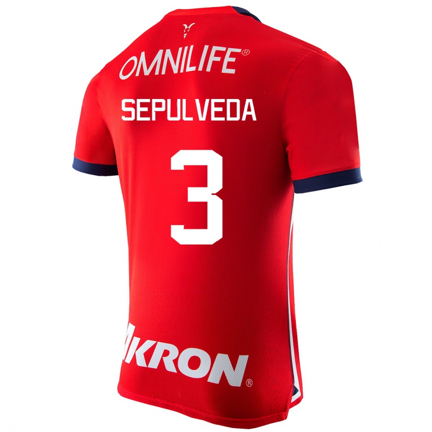 Hombre Fútbol Camiseta Gilberto Sepúlveda #3 Rojo 1ª Equipación 2023/24 México
