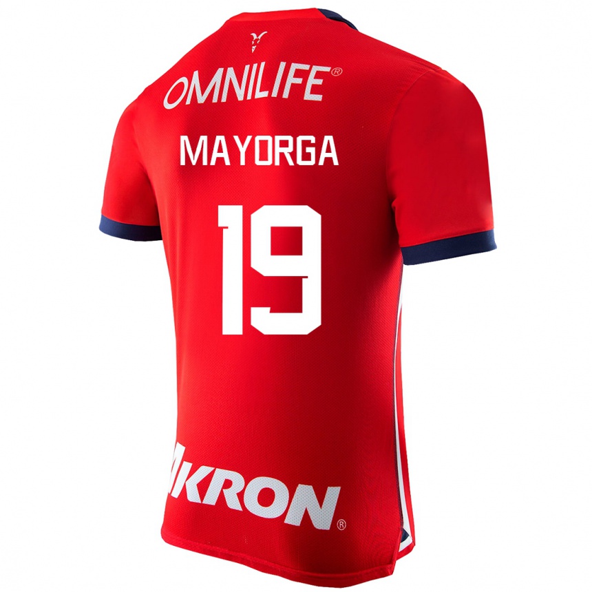 Hombre Fútbol Camiseta Alejandro Mayorga #19 Rojo 1ª Equipación 2023/24 México