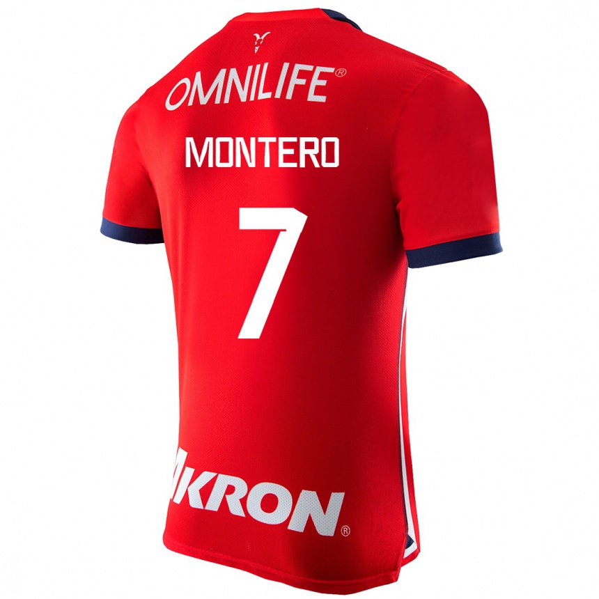 Hombre Fútbol Camiseta Casandra Montero #7 Rojo 1ª Equipación 2023/24 México