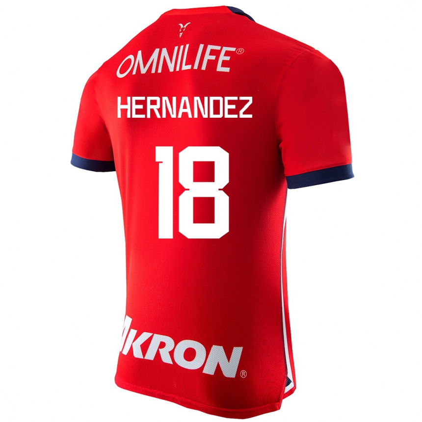 Hombre Fútbol Camiseta Montserrat Hernandez #18 Rojo 1ª Equipación 2023/24 México