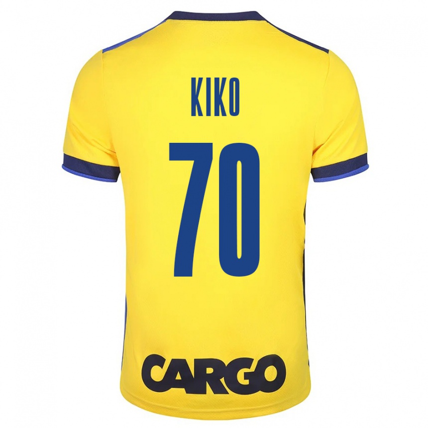 Hombre Fútbol Camiseta Kiko Bondoso #70 Amarillo 1ª Equipación 2023/24 México