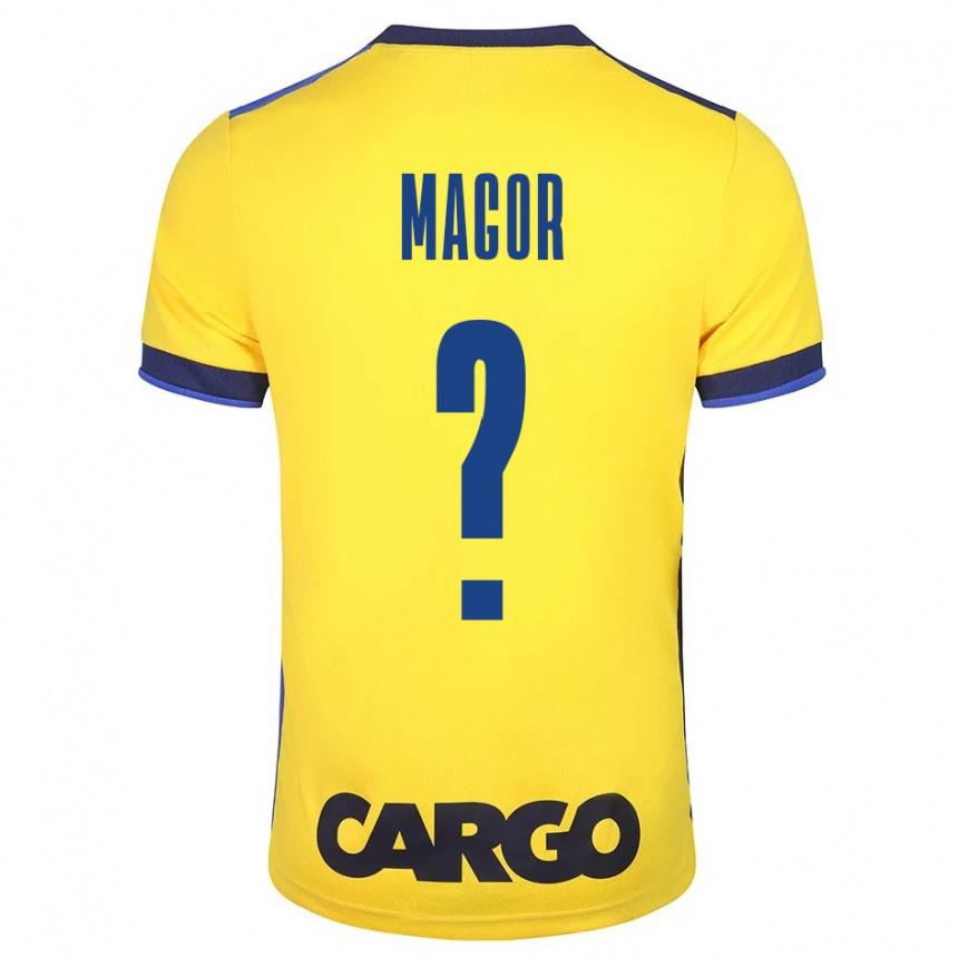 Hombre Fútbol Camiseta Roee Magor #0 Amarillo 1ª Equipación 2023/24 México