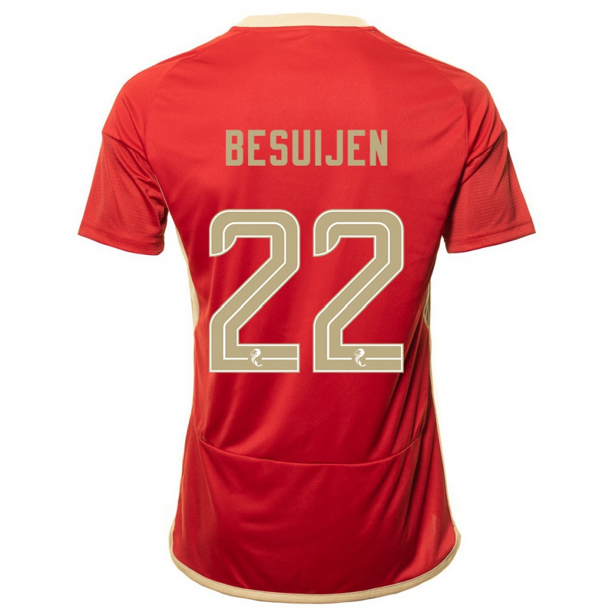 Hombre Fútbol Camiseta Vicente Besuijen #22 Rojo 1ª Equipación 2023/24 México