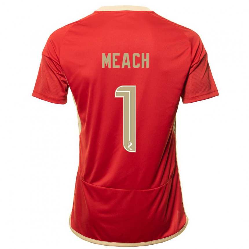 Hombre Fútbol Camiseta Aaliyah-Jay Meach #1 Rojo 1ª Equipación 2023/24 México