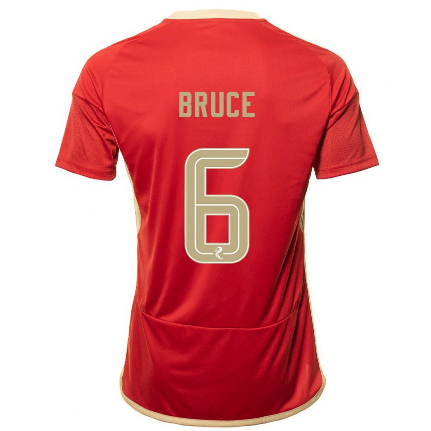 Hombre Fútbol Camiseta Natasha Bruce #6 Rojo 1ª Equipación 2023/24 México