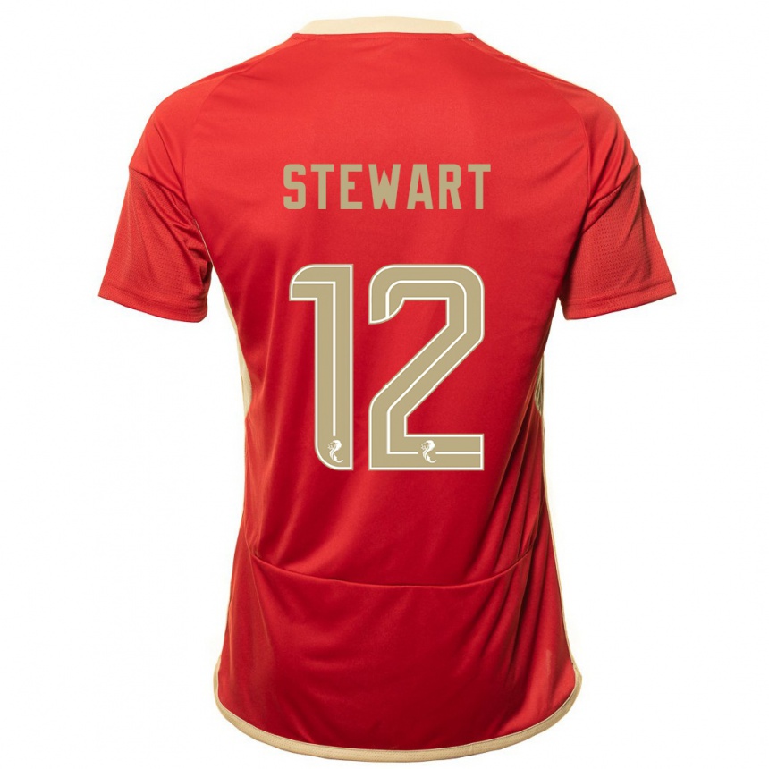 Hombre Fútbol Camiseta Hannah Stewart #12 Rojo 1ª Equipación 2023/24 México