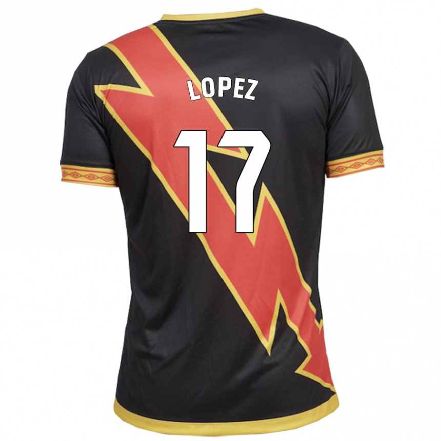 Hombre Fútbol Camiseta Unai López #17 Negro 2ª Equipación 2023/24 México