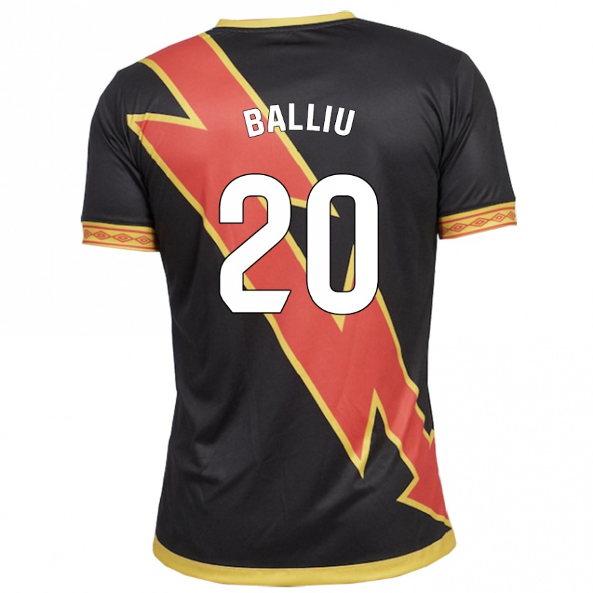 Hombre Fútbol Camiseta Iván Balliu #20 Negro 2ª Equipación 2023/24 México