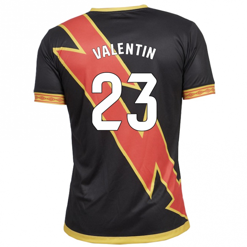 Hombre Fútbol Camiseta Óscar Valentín #23 Negro 2ª Equipación 2023/24 México