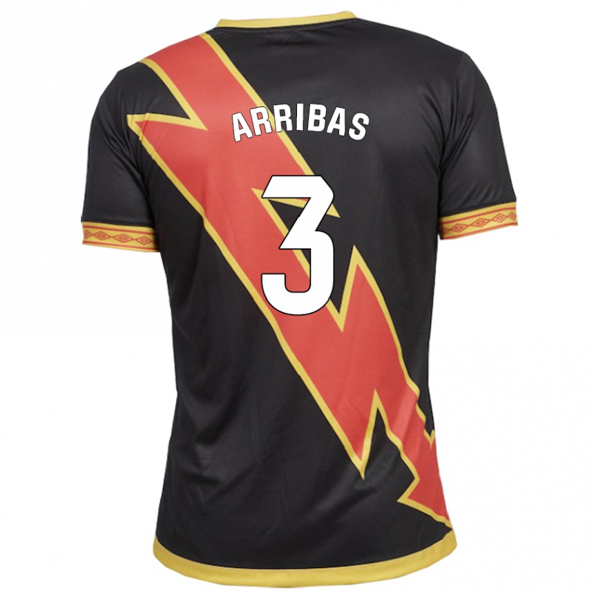 Hombre Fútbol Camiseta Sergio Arribas #3 Negro 2ª Equipación 2023/24 México