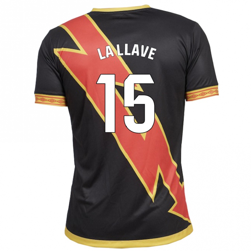 Hombre Fútbol Camiseta Kevin De La Llave #15 Negro 2ª Equipación 2023/24 México