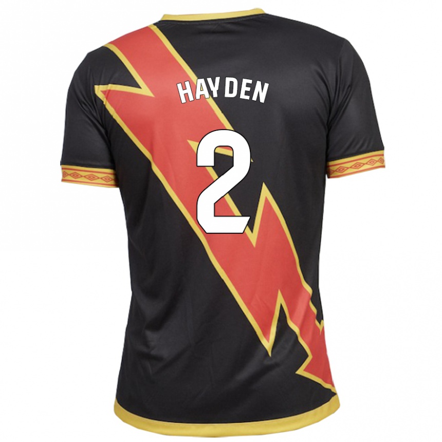 Hombre Fútbol Camiseta Danielle Hayden #2 Negro 2ª Equipación 2023/24 México