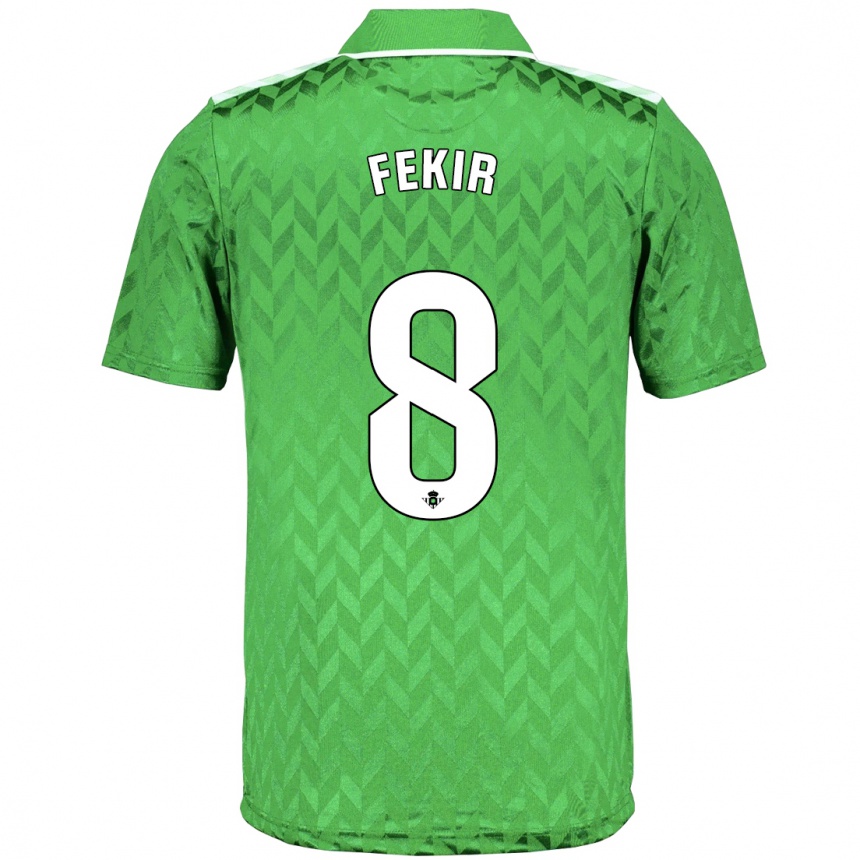 Hombre Fútbol Camiseta Nabil Fekir #8 Verde 2ª Equipación 2023/24 México