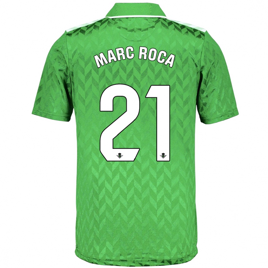 Hombre Fútbol Camiseta Marc Roca #21 Verde 2ª Equipación 2023/24 México