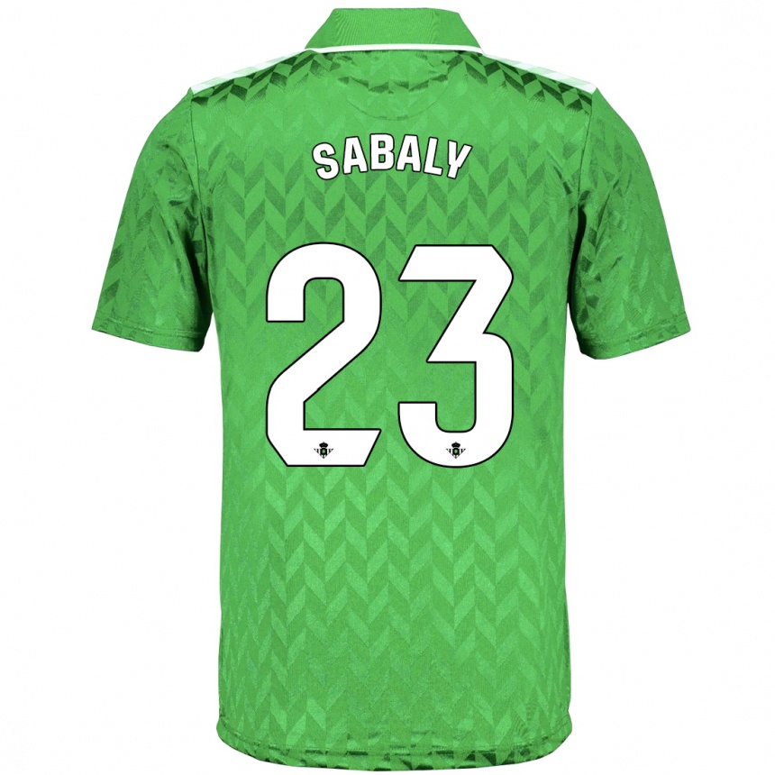 Hombre Fútbol Camiseta Youssouf Sabaly #23 Verde 2ª Equipación 2023/24 México