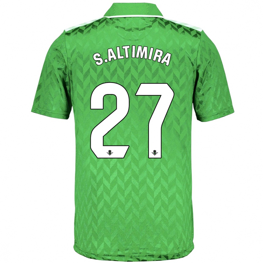 Hombre Fútbol Camiseta Sergi Altimira #27 Verde 2ª Equipación 2023/24 México