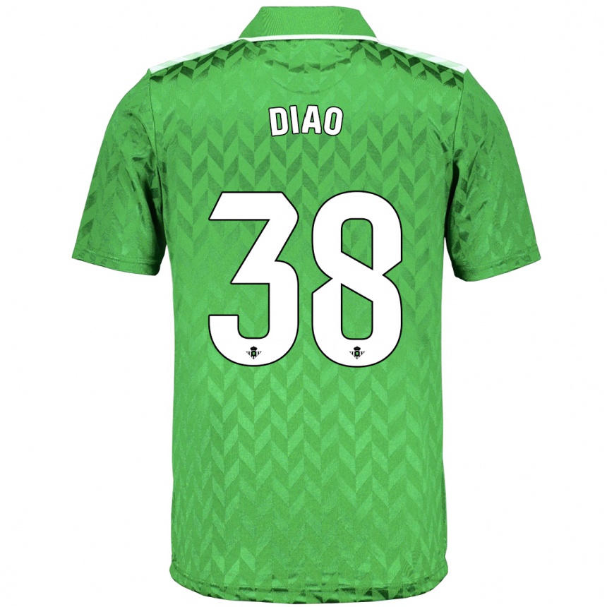 Hombre Fútbol Camiseta Assane Diao #38 Verde 2ª Equipación 2023/24 México