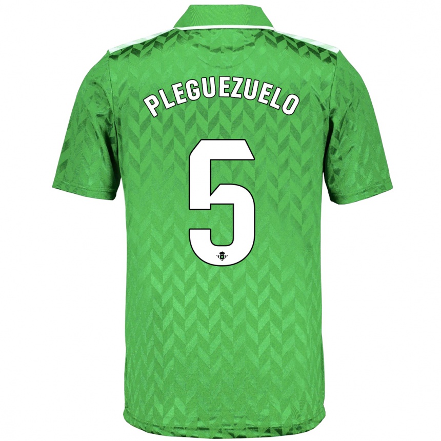 Hombre Fútbol Camiseta Xavi Pleguezuelo #5 Verde 2ª Equipación 2023/24 México