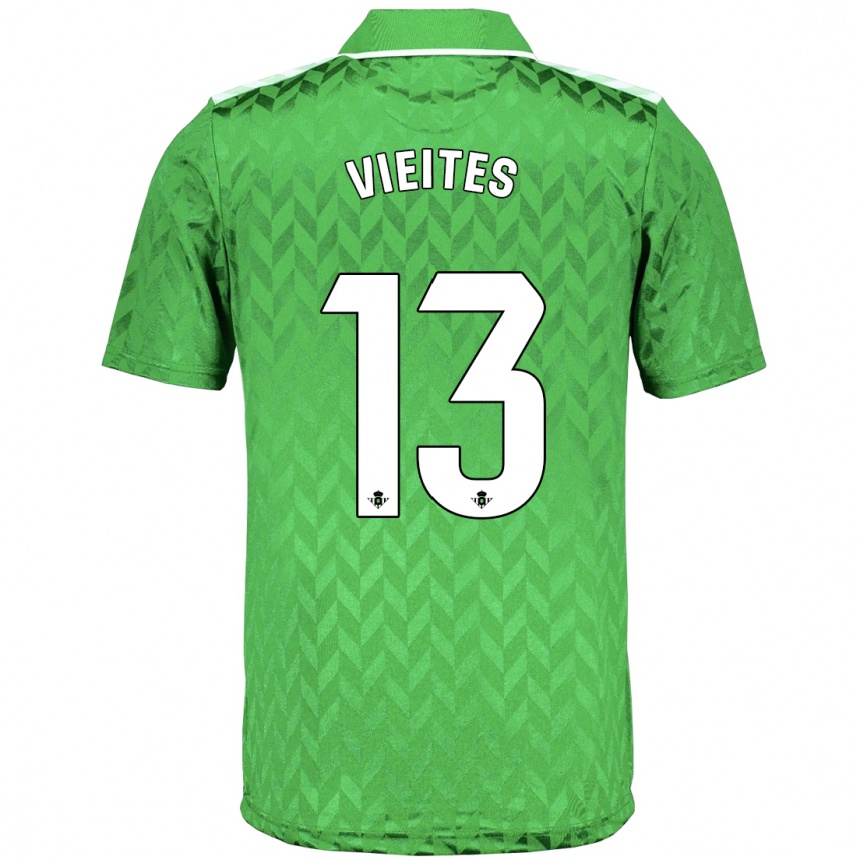 Hombre Fútbol Camiseta Fran Vieites #13 Verde 2ª Equipación 2023/24 México